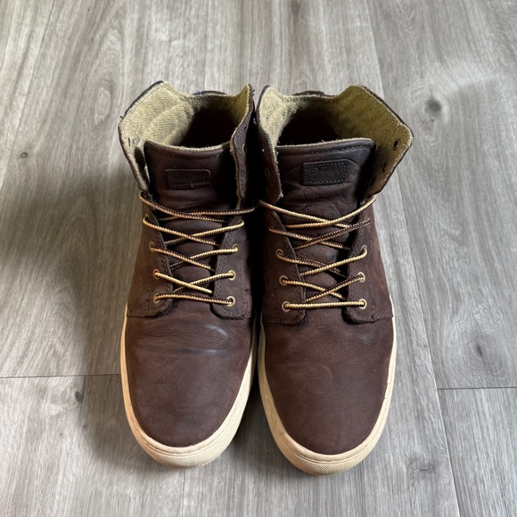 Men’s Vans Alcon Schuhe Sneaker Work Boot Boots Brown Braun VN-0 QEN6HU size 10 - Picture 1 of 6